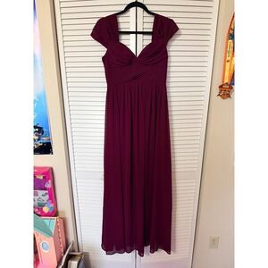 LULUS BURGUNDY SPECIAL OCCASION MAXI DRESS